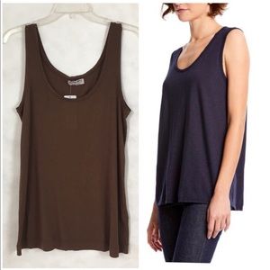 🇺🇸 MICHAEL STARS COTTON Rib Scoop TANK J-777-82